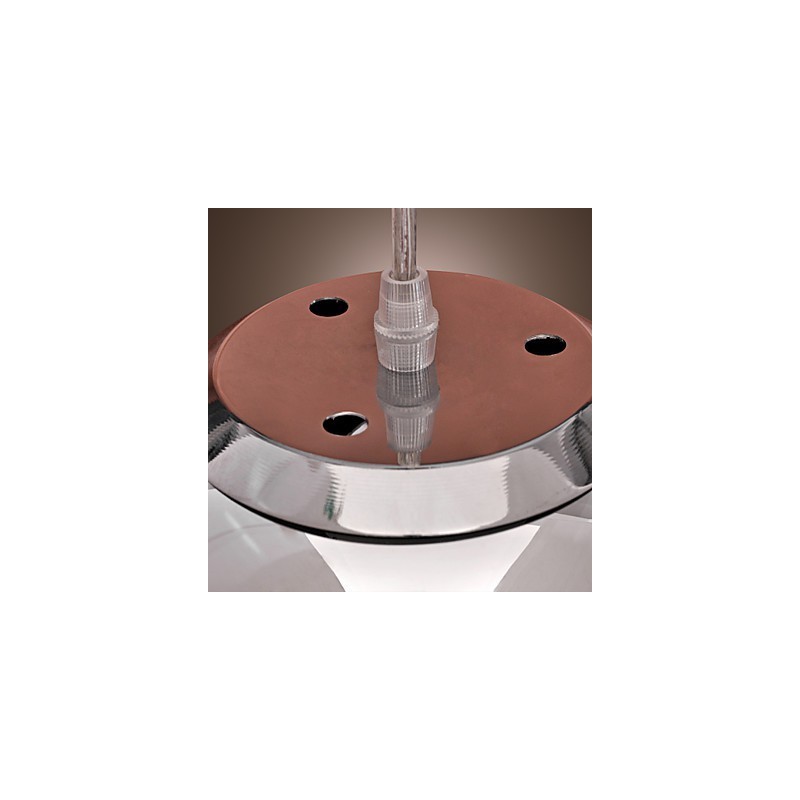 Modern Contemporary Globe Mini Style Chrome Metal Pendant Light