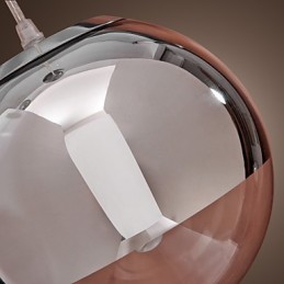 Modern Contemporary Globe Mini Style Chrome Metal Pendant Light
