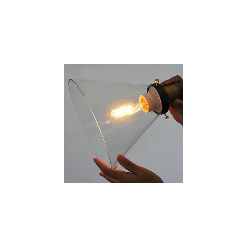 Traditional Classic Vintage Bowl Mini Style Painting Metal Pendant Light