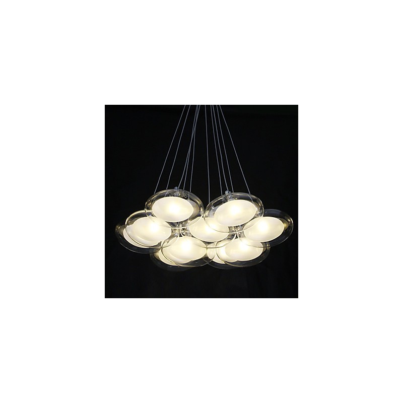 Modern Contemporary Chrome Metal Pendant Light