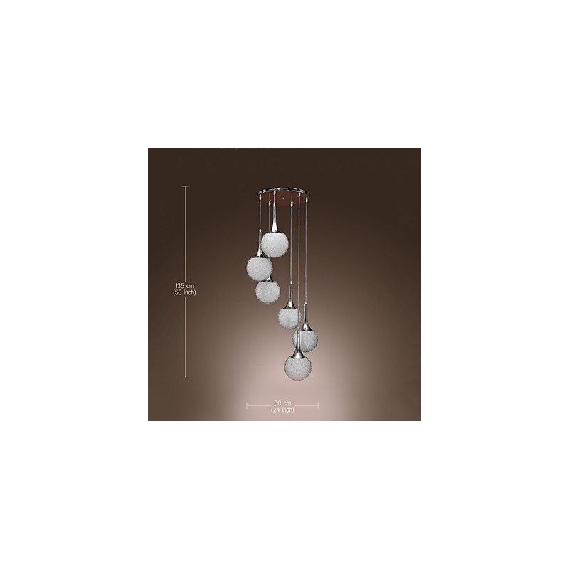 Modern Contemporary Globe Electroplated Metal Flush Mount