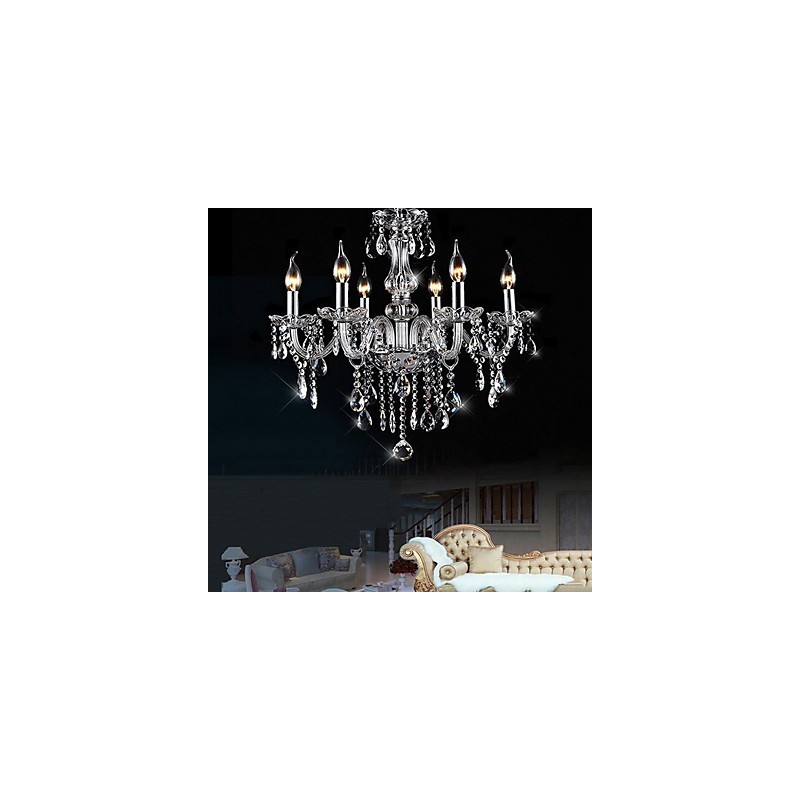 Traditional Classic Vintage Crystal Electroplated Crystal Chandelier