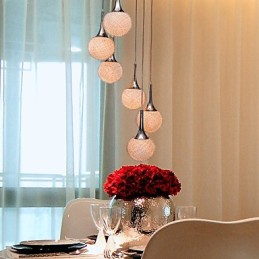 Modern Contemporary Globe Electroplated Metal Flush Mount