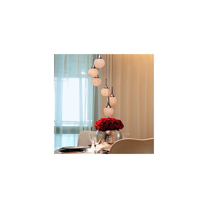 Modern Contemporary Globe Electroplated Metal Flush Mount