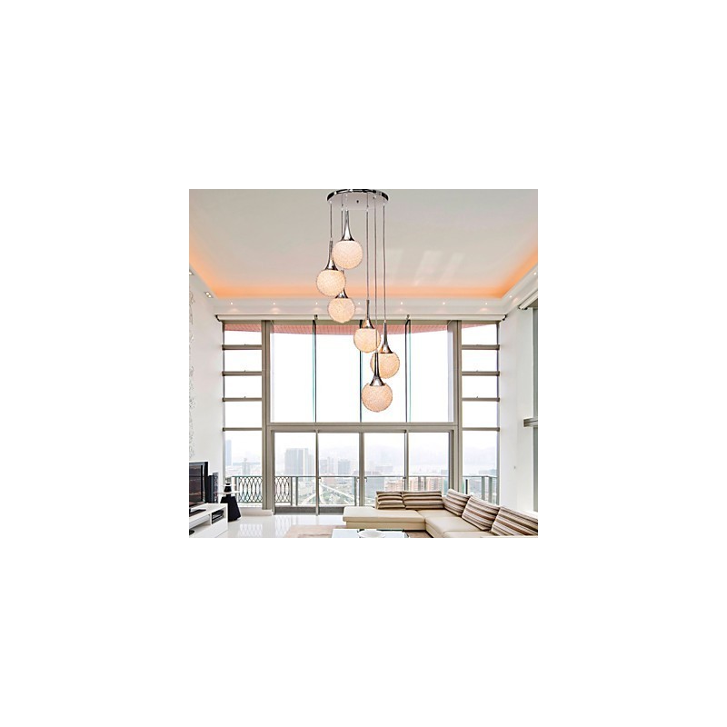 Modern Contemporary Globe Electroplated Metal Flush Mount