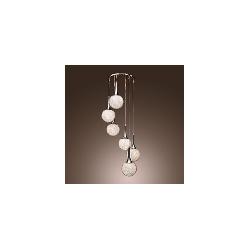 Modern Contemporary Globe Electroplated Metal Flush Mount