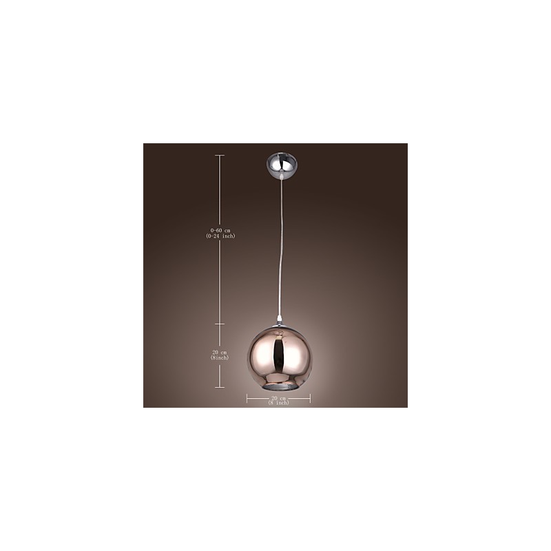 60 Modern Contemporary Globe Electroplated Metal Pendant Light