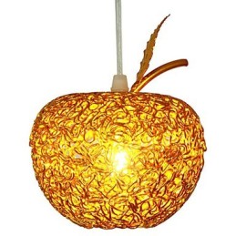 Woven Aluminum Chandelier With Seven Head Lamp Apple