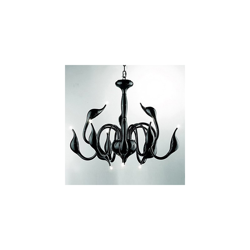 Modern Contemporary Candle Style Electroplated Metal Chandelier