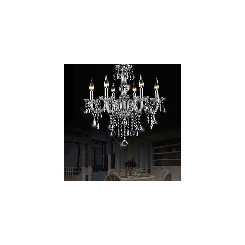 Traditional Classic Vintage Crystal Electroplated Crystal Chandelier