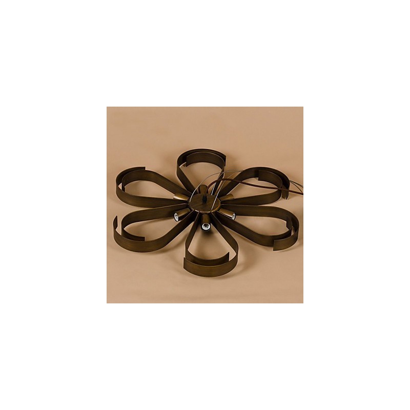 American Country Iron Industrial Wind flower Pendant lamp