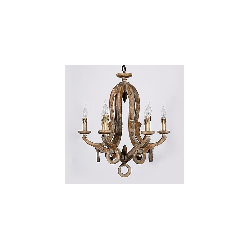 Vintage Retro Mini Style Painting Metal Chandelier