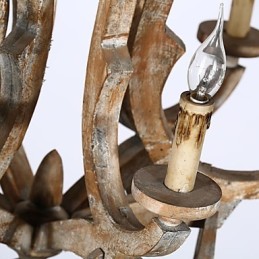 Vintage Retro Mini Style Painting Metal Chandelier