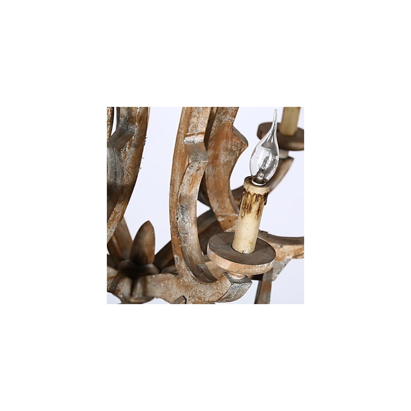 Vintage Retro Mini Style Painting Metal Chandelier