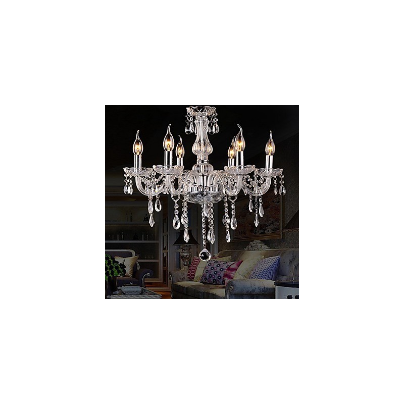 Traditional Classic Vintage Crystal Electroplated Crystal Chandelier