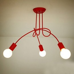 Modern Contemporary Painting Metal Chandelier