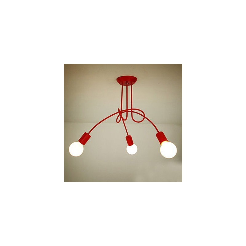 Modern Contemporary Painting Metal Chandelier