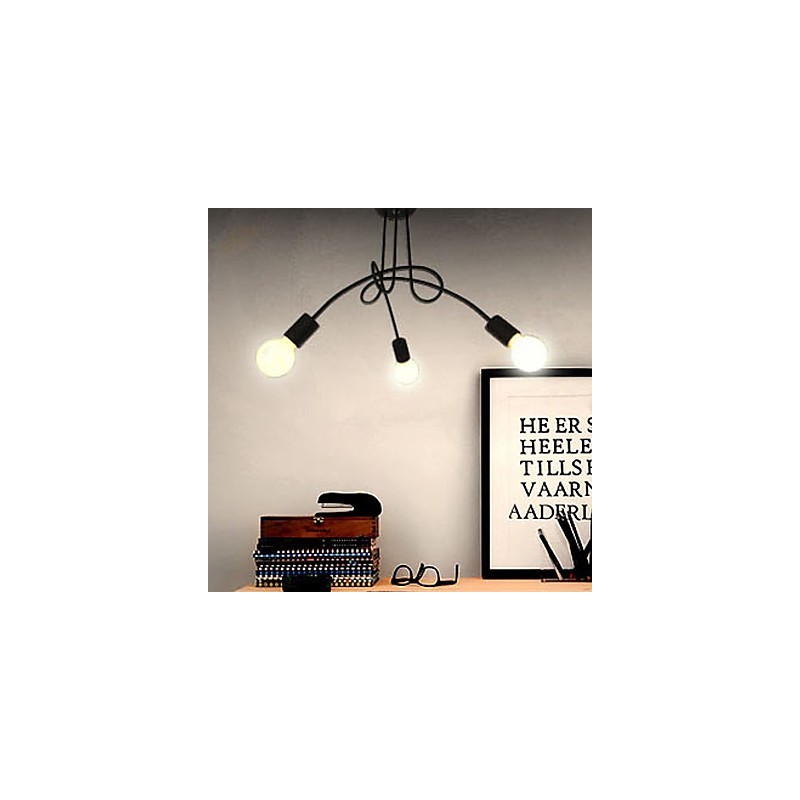 Modern Contemporary Painting Metal Chandelier