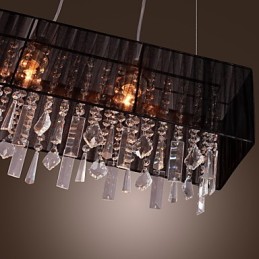 Modern Contemporary Island Crystal Others Metal Pendant Light