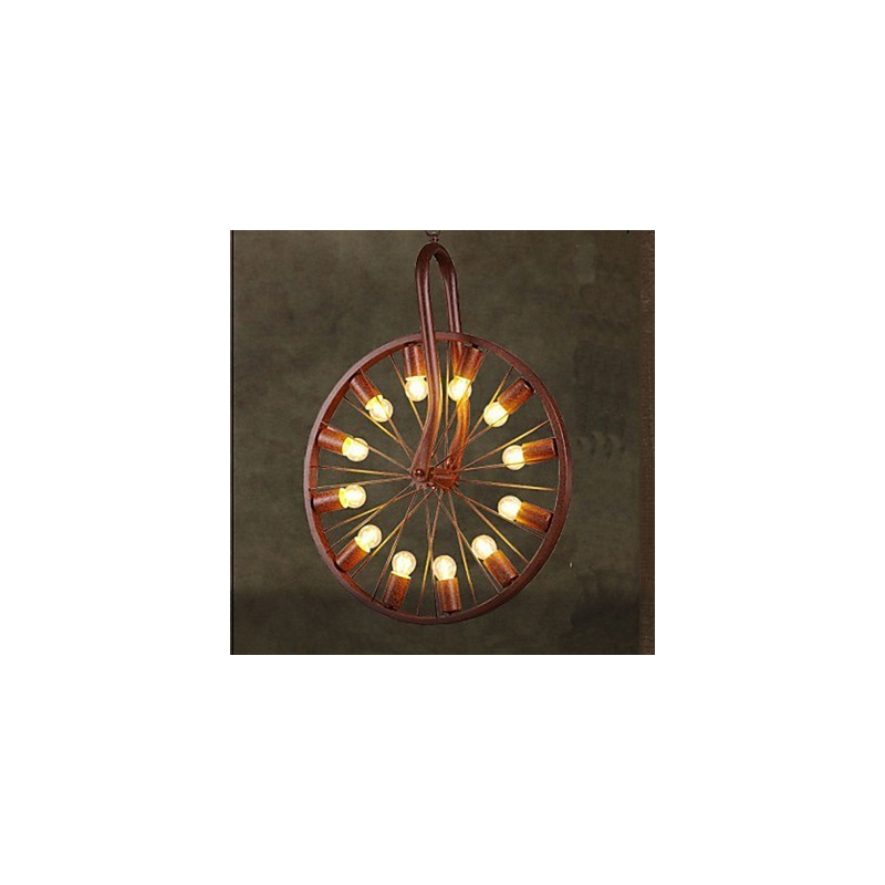 Retro Wheel Pendant To do The Old Industrial Hanging Lamp A