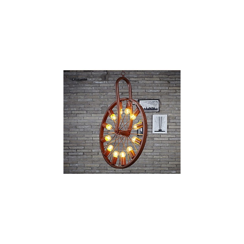 Retro Wheel Pendant To do The Old Industrial Hanging Lamp A