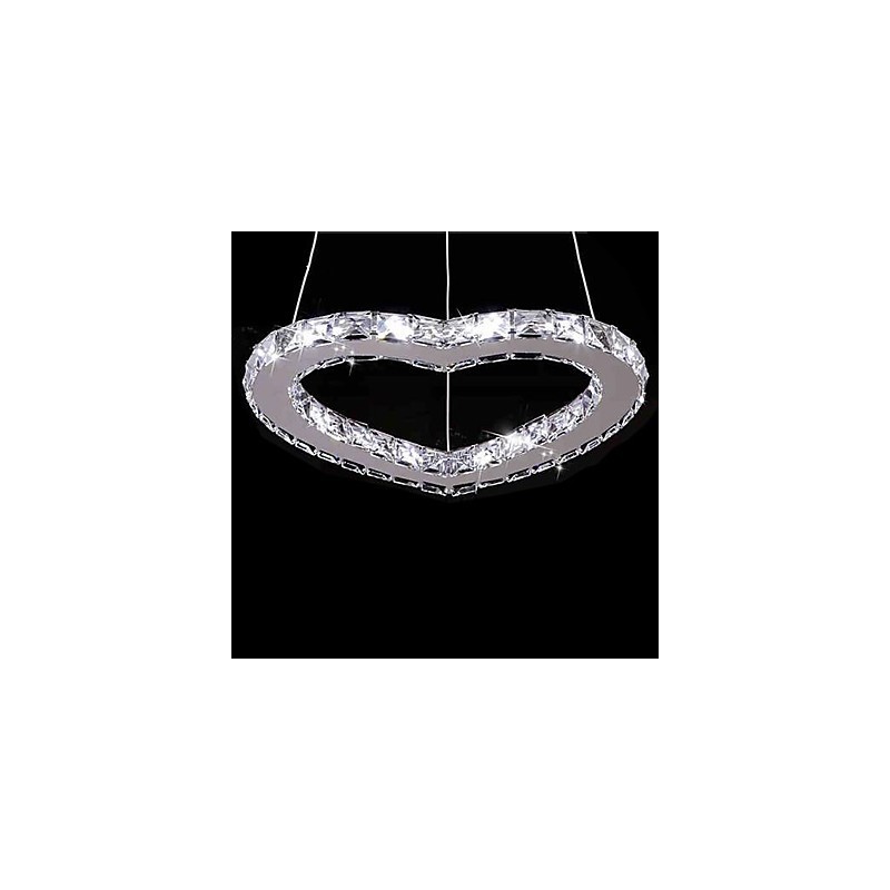 Modern Contemporary Crystal Chrome Metal Chandelier