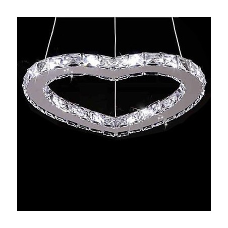 Modern Contemporary Crystal Chrome Metal Chandelier