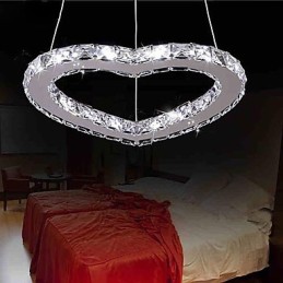 Modern Contemporary Crystal Chrome Metal Chandelier