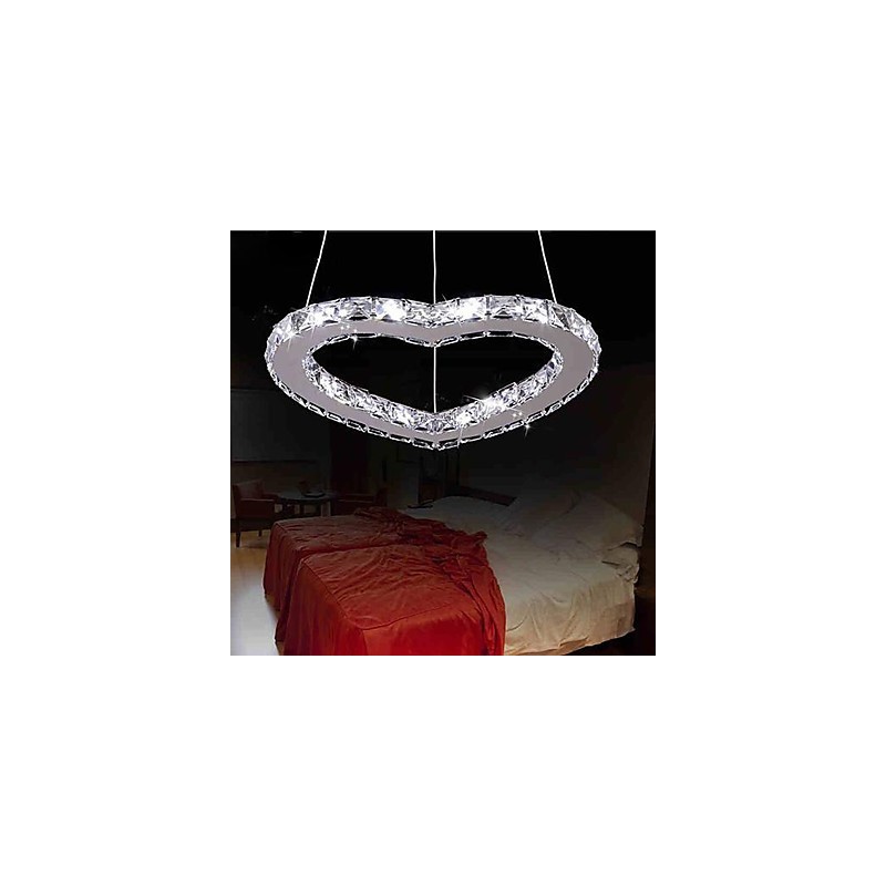 Modern Contemporary Crystal Chrome Metal Chandelier