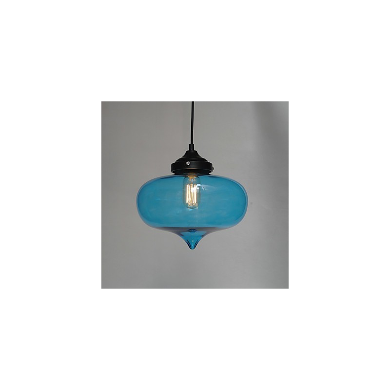 Bubble Design Pendant 1 Light with Transparent Shade