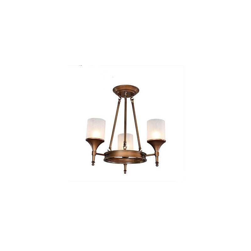 Retro Pastoral Wrought Iron Chandelier