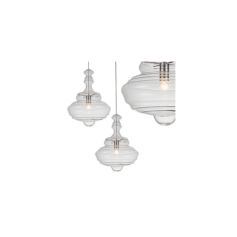 Artistic Pendant Lamp 1 Light Modern SimplicityColorless Clear Glass