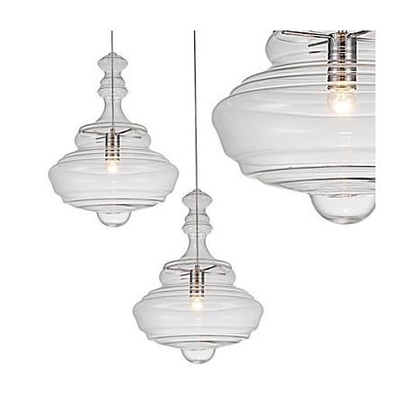 Artistic Pendant Lamp 1 Light Modern SimplicityColorless Clear Glass