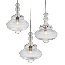 Artistic Pendant Lamp 1 Light Modern SimplicityColorless Clear Glass