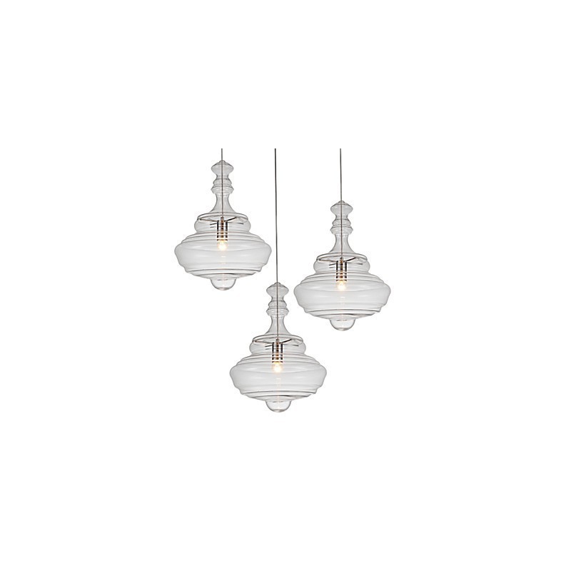 Artistic Pendant Lamp 1 Light Modern SimplicityColorless Clear Glass