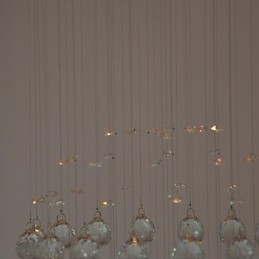 Traditional Classic Crystal Chrome Metal Flush Mount