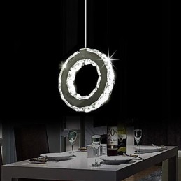 Modern Contemporary Crystal Metal Pendant Light