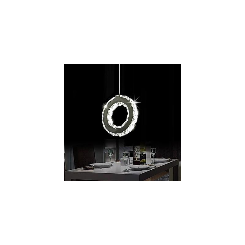 Modern Contemporary Crystal Metal Pendant Light