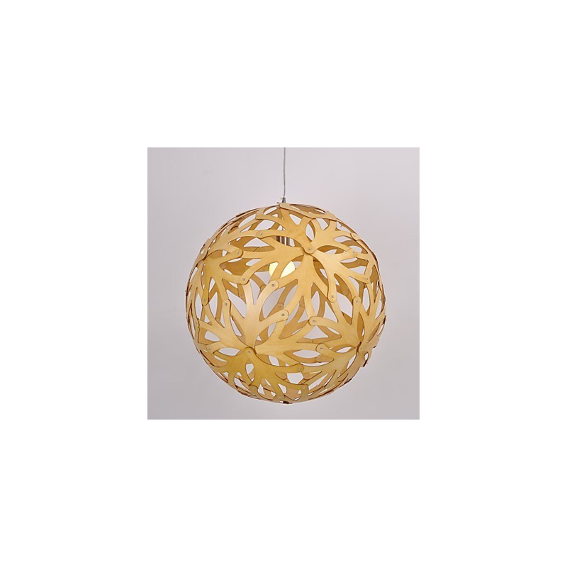 Retro Country Wood Bamboo Pendant Light