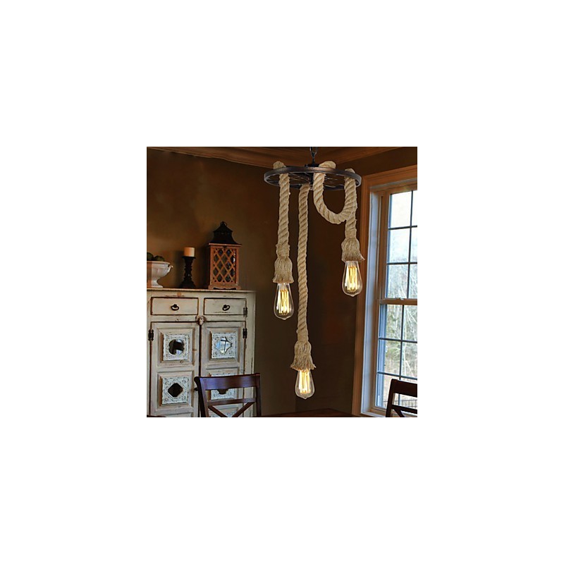 Retro Mini Style Electroplated Metal Pendant Light