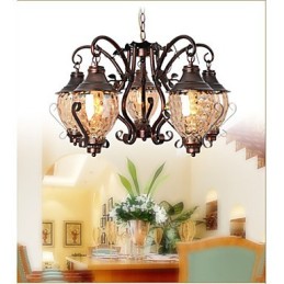 Retro European Pastoral Ancient Lron Chandelier