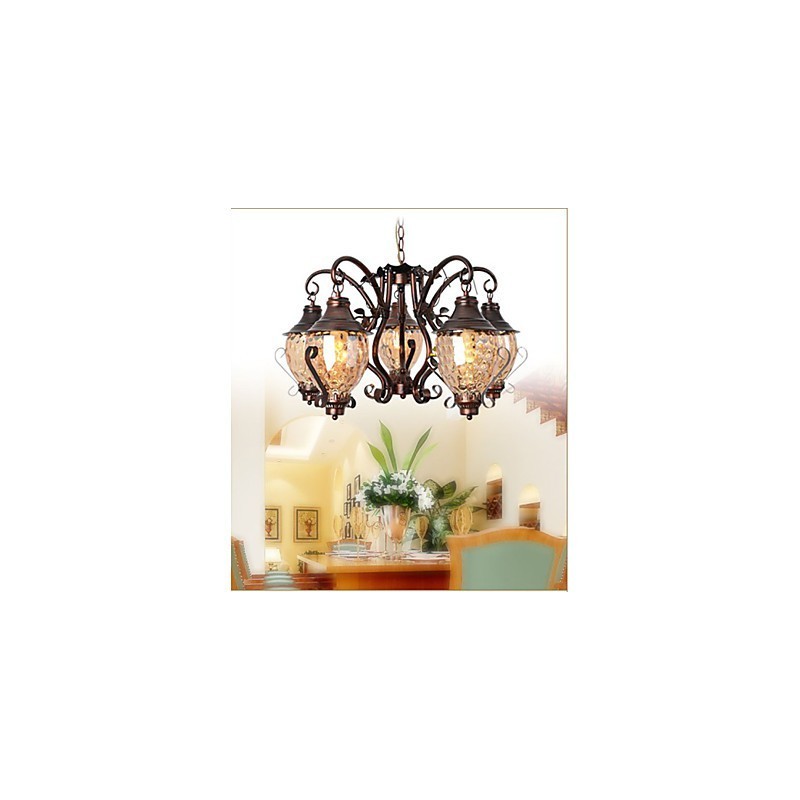 Retro European Pastoral Ancient Lron Chandelier