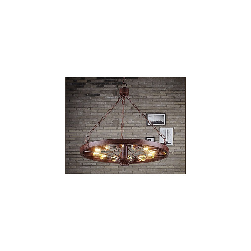 Retro Wheel Pendant To do The Old Industrial Hanging Lamp