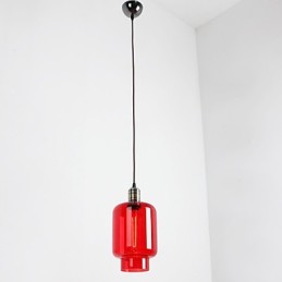 Modern Plating Glass 1 Light Pendant