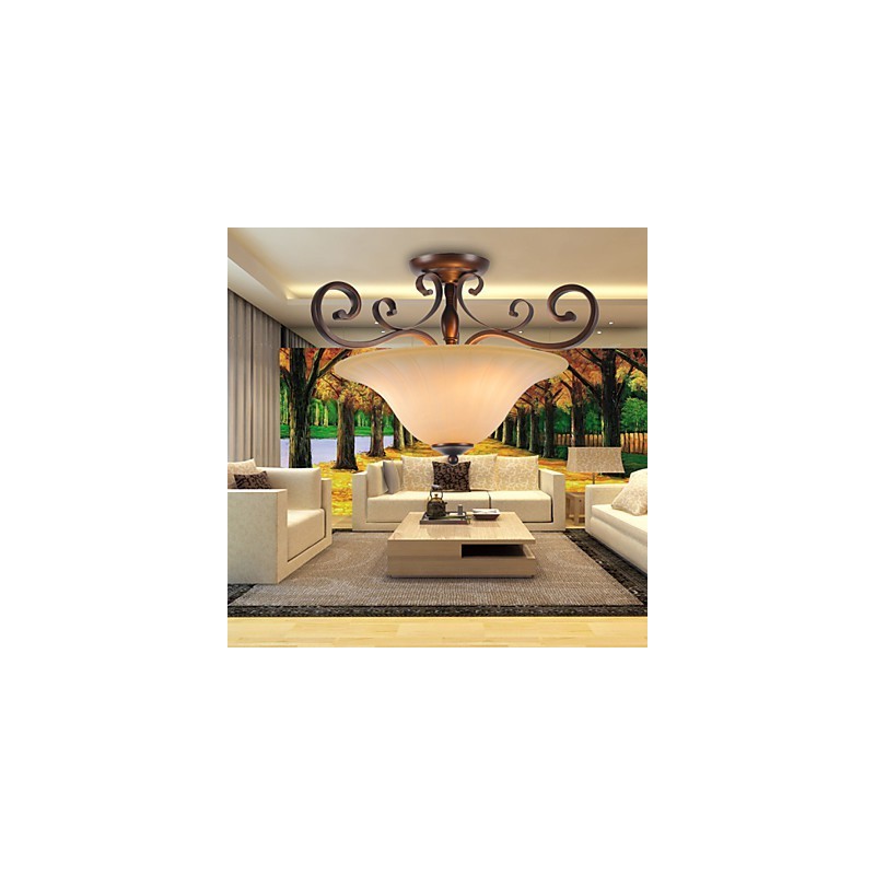 5 Vintage Mini Style Painting Metal Pendant Light