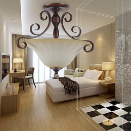 5 Vintage Mini Style Painting Metal Pendant Light