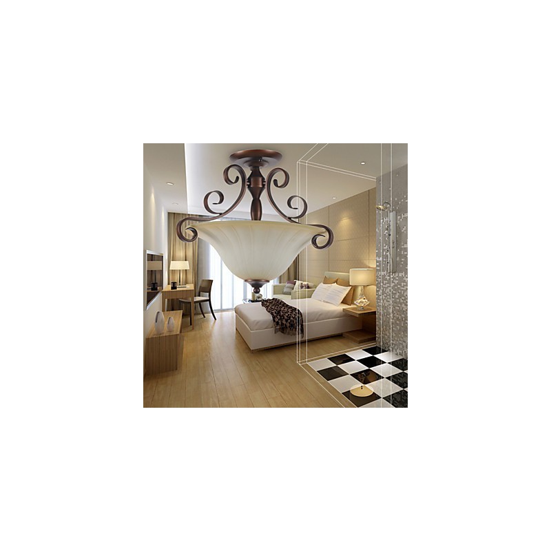 5 Vintage Mini Style Painting Metal Pendant Light