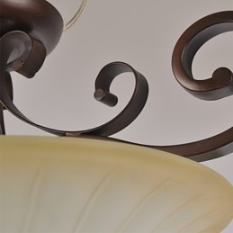 5 Vintage Mini Style Painting Metal Pendant Light