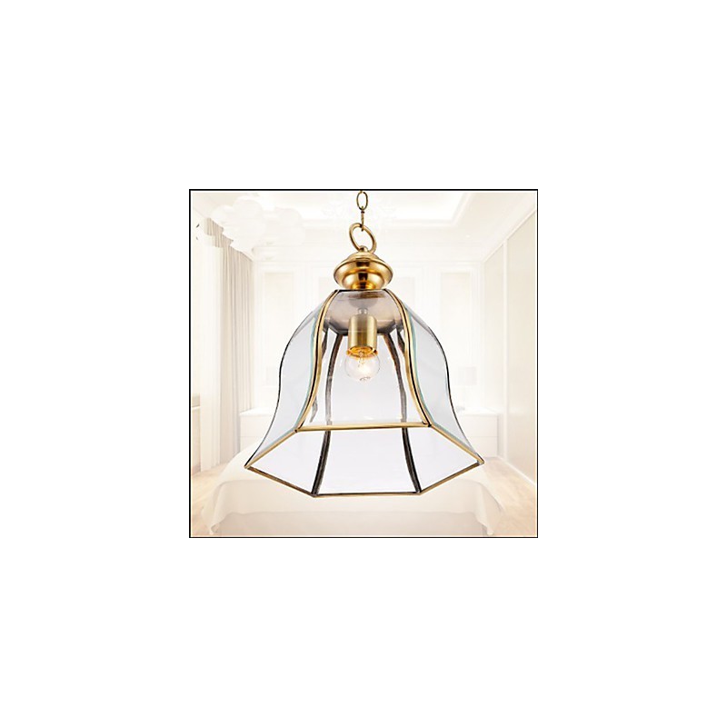 American Country Small Pendant all Copper Single Glass