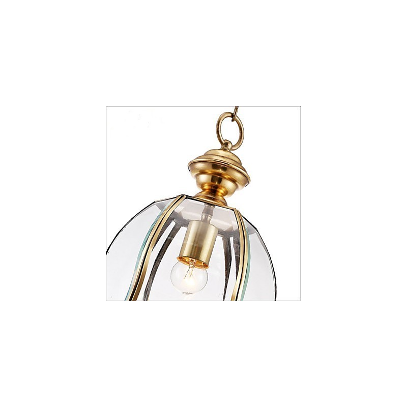 American Country Small Pendant all Copper Single Glass